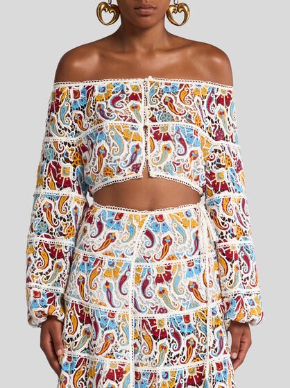 PAISLEY MACRAMÉ TOP