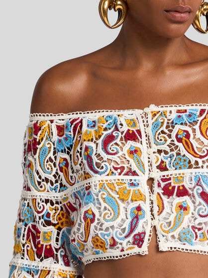 PAISLEY MACRAMÉ TOP