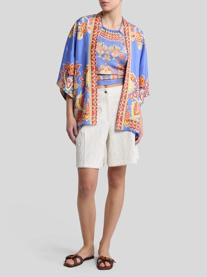 SILK TOP WITH PRINT