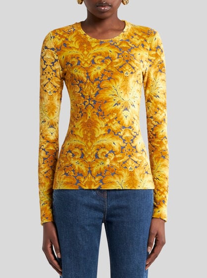 CHENILLE JACQUARD TOP