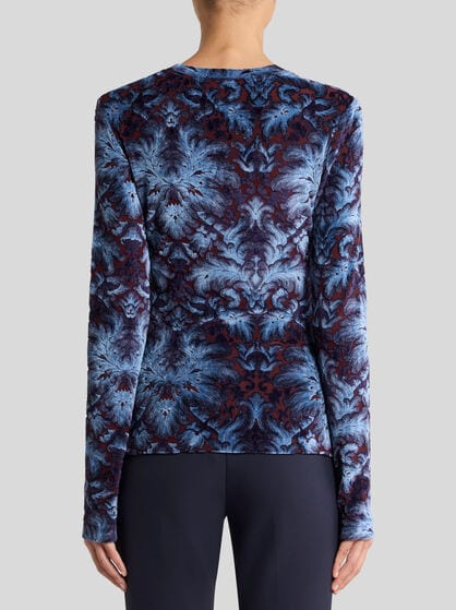 CHENILLE JACQUARD TOP