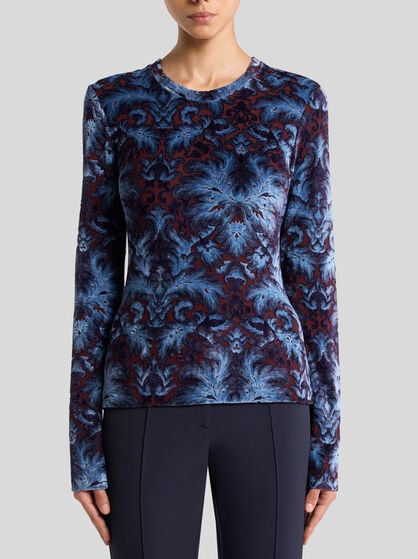 CHENILLE JACQUARD TOP