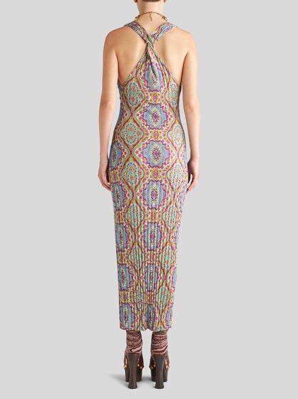 DRESS WITH MEDALLION PRINT