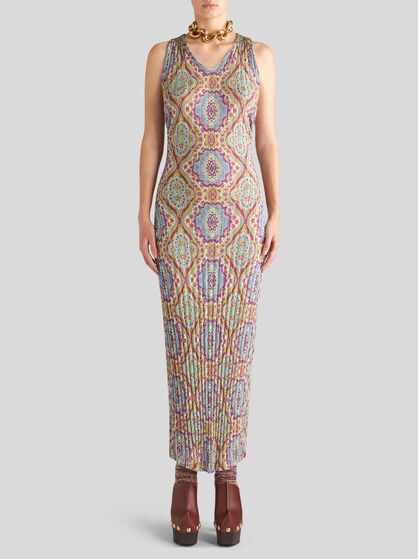 DRESS WITH MEDALLION PRINT