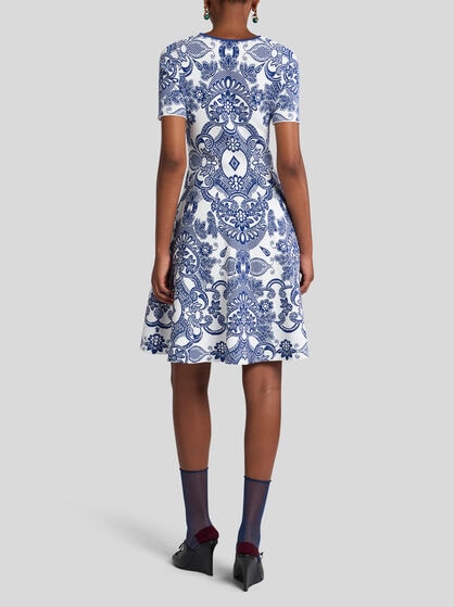 MINI KNIT JACQUARD DRESS