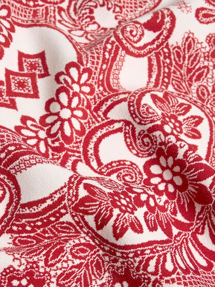 SLEEVELESS DRESS WITH LACE MOTIF