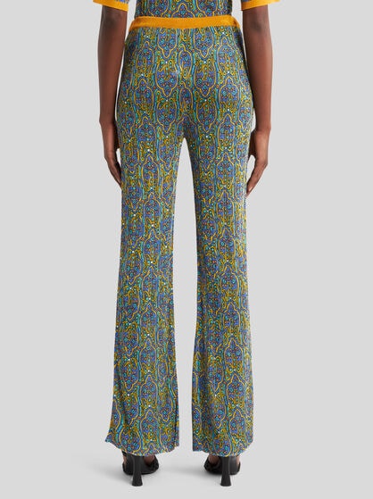 PRINTED KNIT TROUSERS
