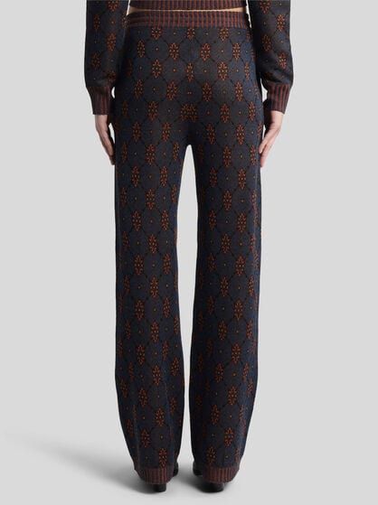 KNIT JOGGING TROUSERS WITH MOTIF