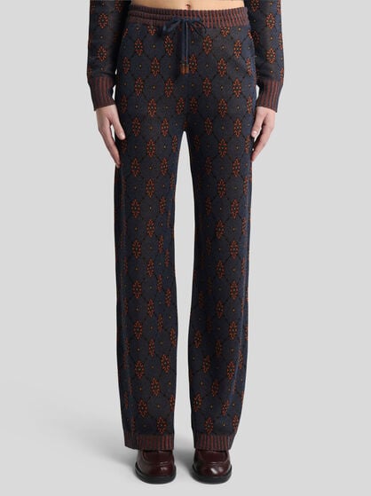 KNIT JOGGING TROUSERS WITH MOTIF