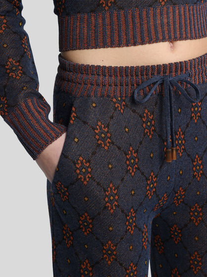 KNIT JOGGING TROUSERS WITH MOTIF