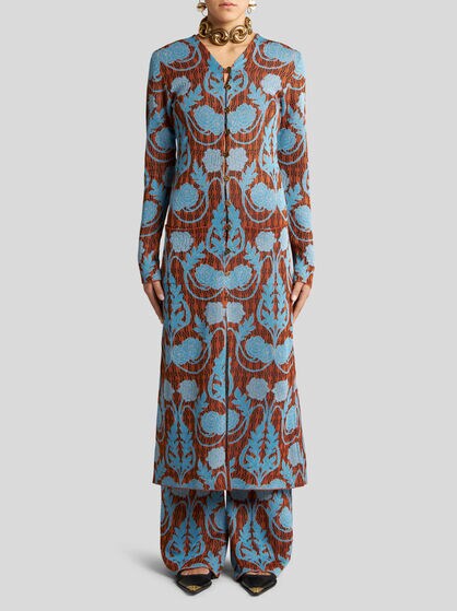 KNIT JACQUARD CARDIGAN