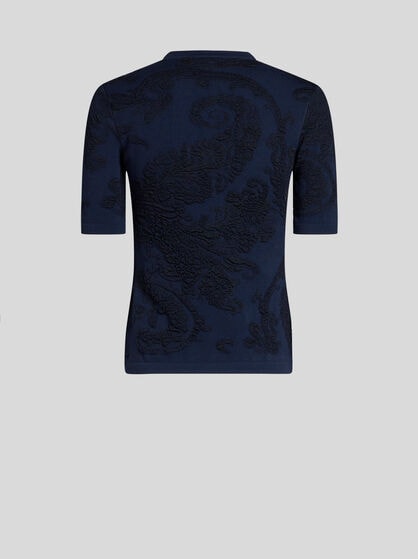COTTON JACQUARD T-SHIRT
