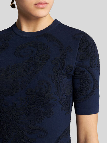 COTTON JACQUARD T-SHIRT