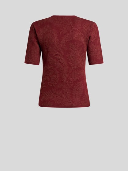 COTTON-BLEND JACQUARD SWEATER
