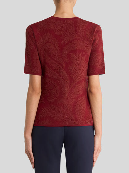 COTTON-BLEND JACQUARD SWEATER