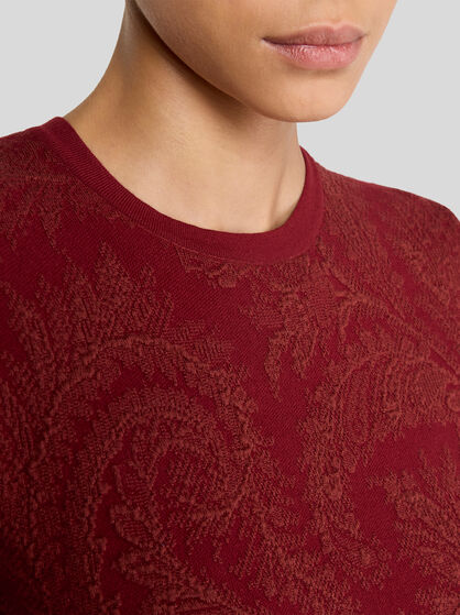 COTTON-BLEND JACQUARD SWEATER