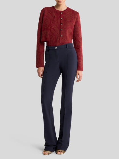 COTTON-BLEND JACQUARD SWEATER