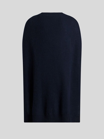 WOOL AND CASHMERE CAPE TOP