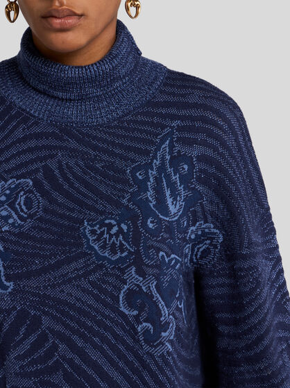 JACQUARD TURTLENECK SWEATER
