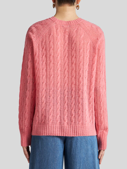 CABLE-KNIT CASHMERE SWEATER