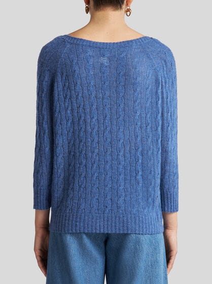 CASHMERE SWEATER WITH THREE-QUARTER SLEEVES