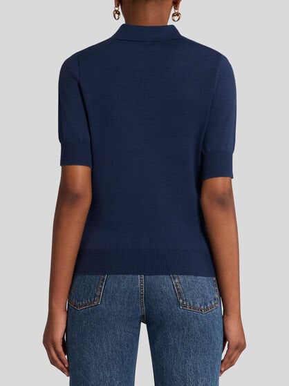 KNIT JACQUARD POLO SHIRT