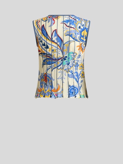 PRINTED KNIT TOP