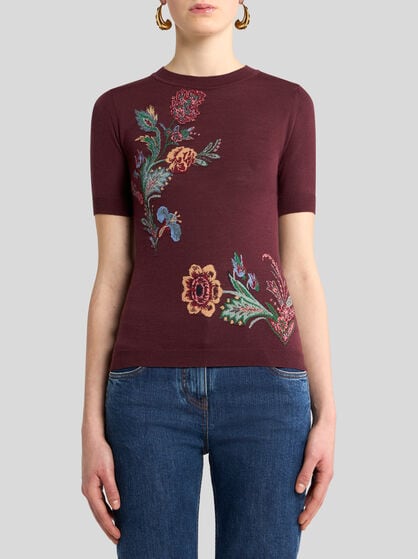 WOOL-BLEND JACQUARD SWEATER