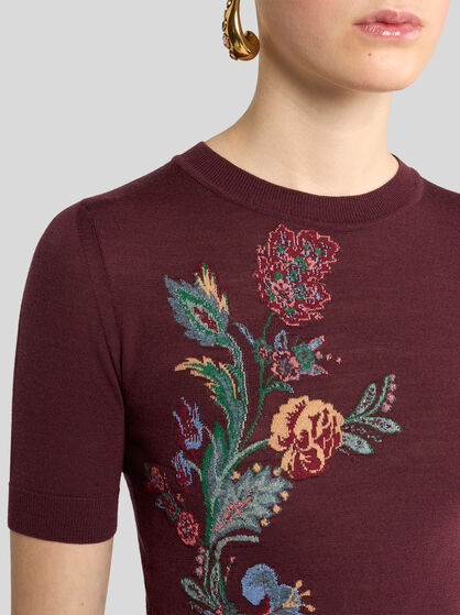 WOOL-BLEND JACQUARD SWEATER