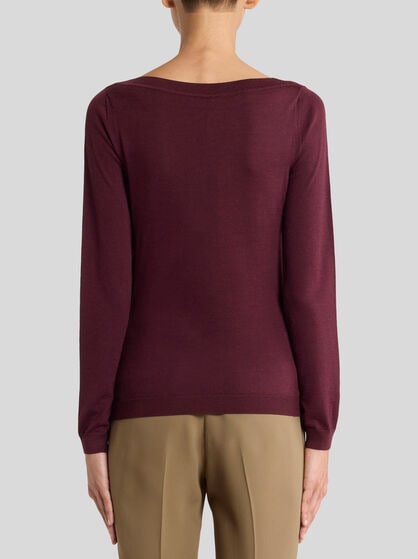 WOOL-BLEND JACQUARD SWEATER