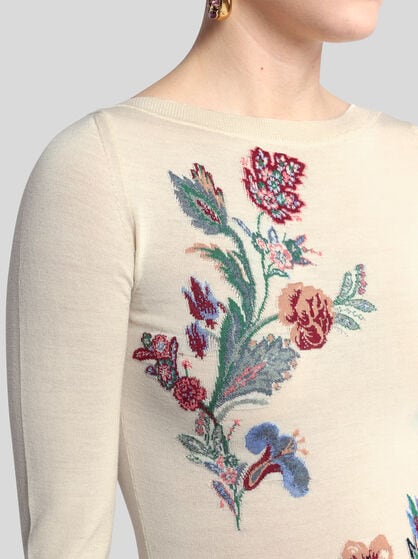 WOOL-BLEND JACQUARD SWEATER