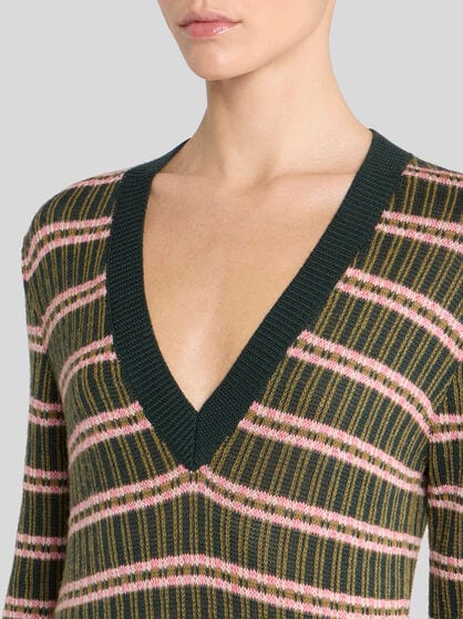 WOOL-BLEND JACQUARD SWEATER