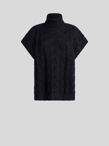 WOOL-BLEND TURTLENECK SWEATER WITH PAISLEY DETAILING