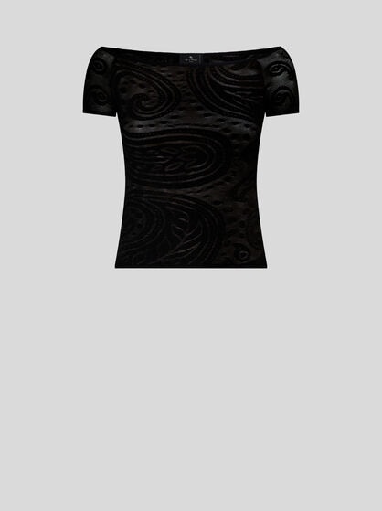 PAISLEY JACQUARD SWEATER