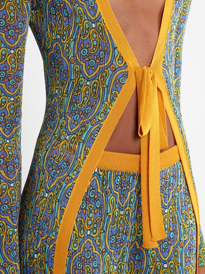 LONG PRINTED CARDIGAN