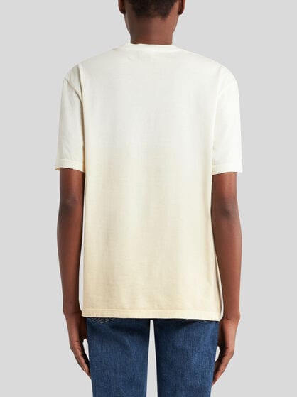 COTTON T-SHIRT WITH PRINT AND LOGO