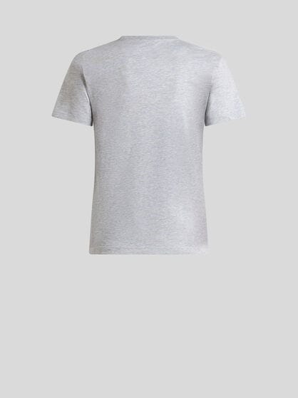 T-SHIRT WITH EMBROIDERED PEGASO AND MONOGRAM