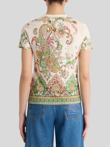 T-SHIRT WITH FLORAL MOTIF