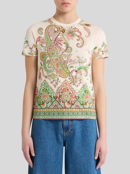 T-SHIRT WITH FLORAL MOTIF