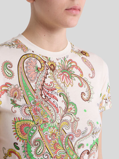 T-SHIRT WITH FLORAL MOTIF