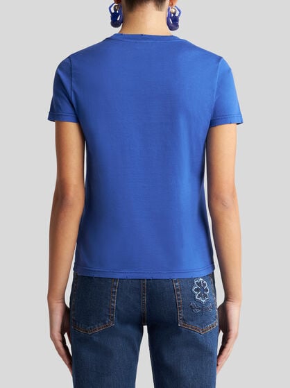JERSEY T-SHIRT WITH FLOWER PRINT