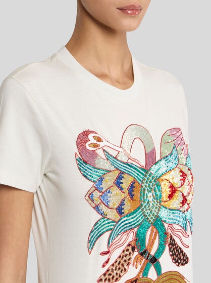 COTTON T-SHIRT WITH EMBROIDERY