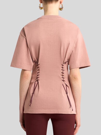 COTTON T-SHIRT WITH LACING