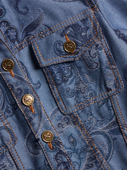 DENIM JACQUARD JACKET