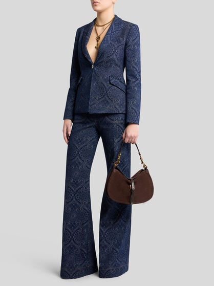 DENIM JACQUARD JACKET