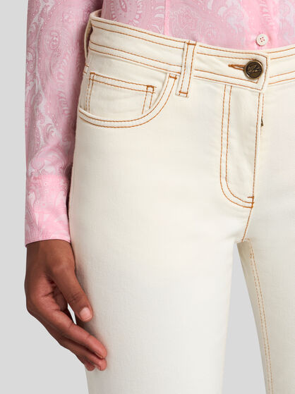 STRETCH BULL DENIM SKINNY JEANS
