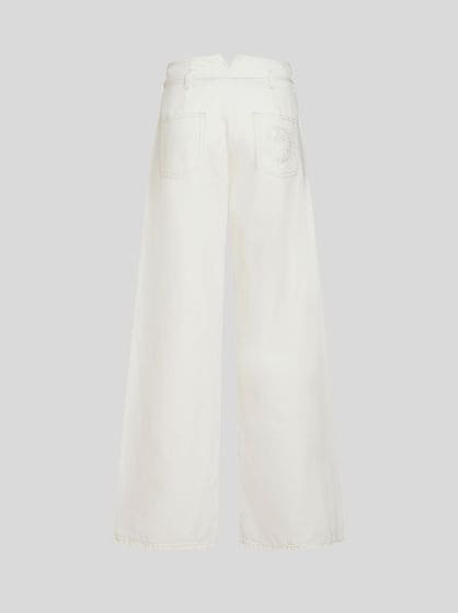 CULOTTE JEANS WITH BELT