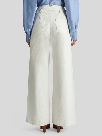 CULOTTE JEANS WITH BELT