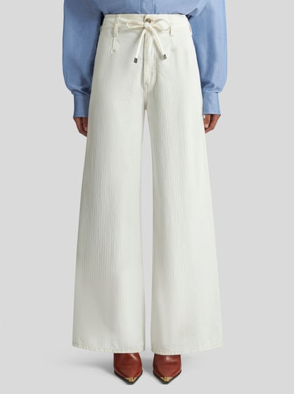 CULOTTE JEANS WITH BELT
