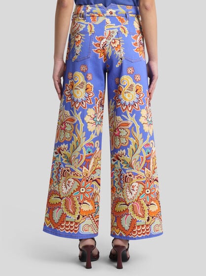 CULOTTE JEANS WITH BELT